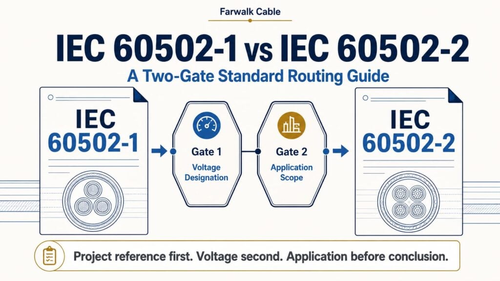 IEC 60502-1 vs IEC 60502-2: A Two-Gate Standard Routing Guide