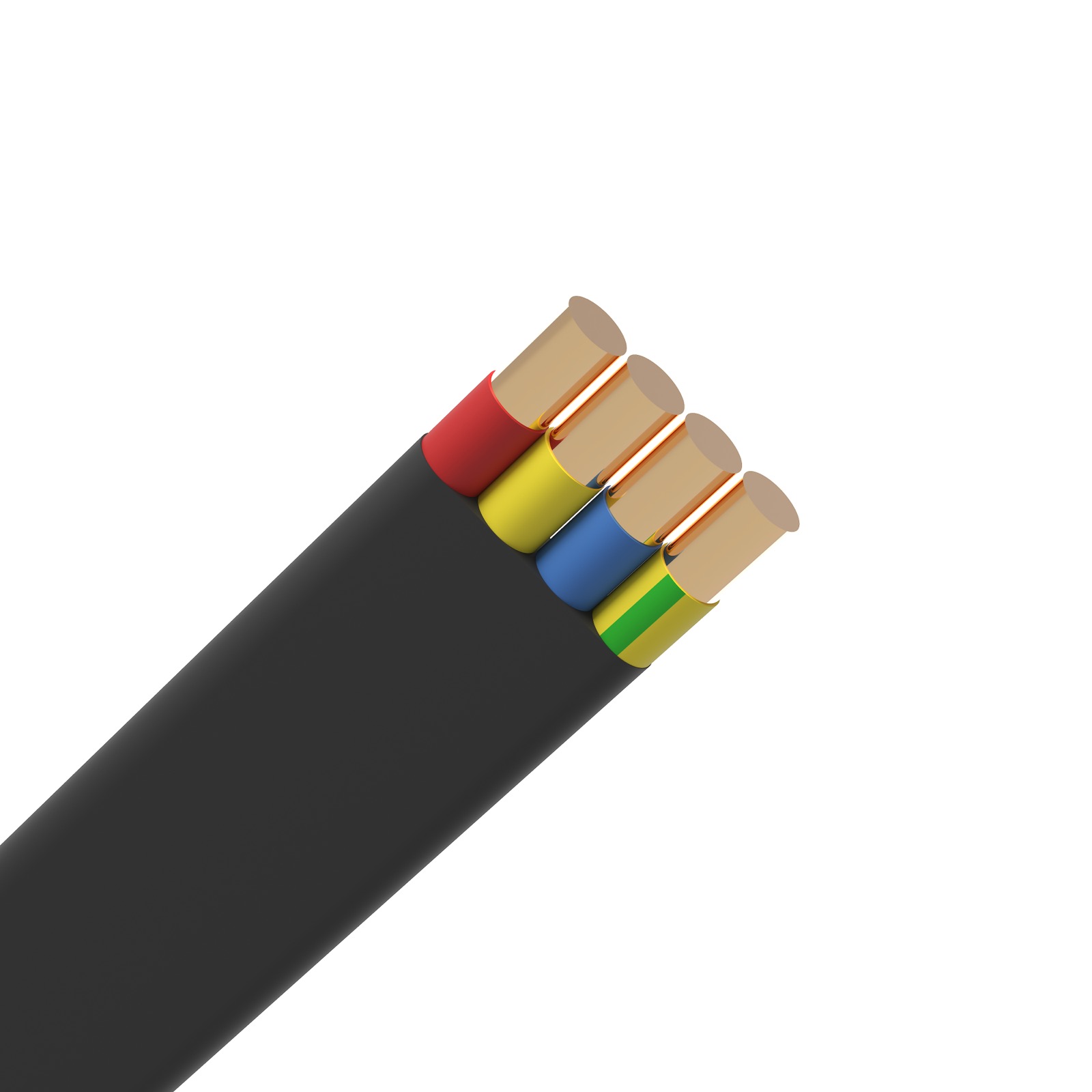 4-core-flat-submersible-pump-cable 2
